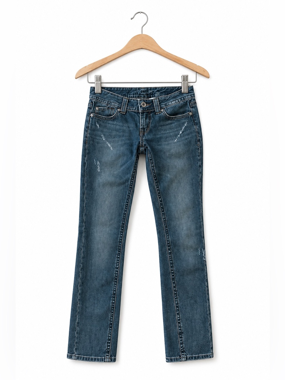 Miss Me Womens Jeans Size 26‎ Blue Distressed JP4513C